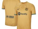 Barcelona Nike 2022/23 Away Authentic Blank Jersey - Yellow