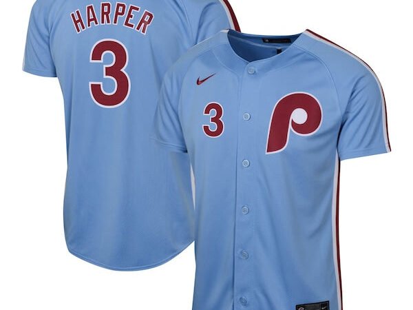 Bryce Harper Philadelphia Phillies Nike Youth Alternate Limited Player Jersey - Light Blue/White/Cream