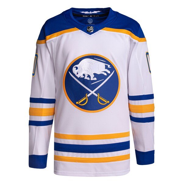 Buffalo Sabres adidas Away Primegreen Authentic Custom Jersey - White
