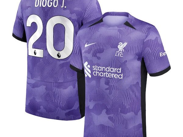 Diogo Jota Liverpool Nike 2023/24 Third Stadium Replica Player Jersey - Purple