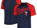 Minnesota Twins Stitches Team Raglan Sleeve Jersey - Navy