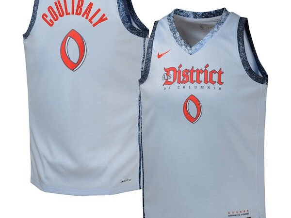 Bilal Coulibaly Washington Wizards Nike Youth 2024/25 Swingman Player Jersey - City Edition - Light Blue