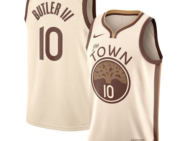 Jimmy Butler III Golden State Warriors Nike Unisex 2025/26 Swingman Jersey - Tan - City Edition