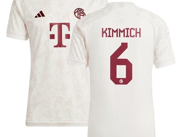 Joshua Kimmich Bayern Munich adidas 2023/24 Third Replica Jersey - White