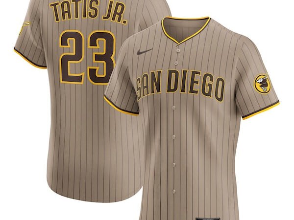 Fernando Tatis Jr. San Diego Padres Nike Alternate Elite Jersey - Sand/White