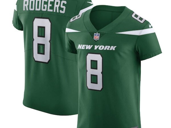 Aaron Rodgers New York Jets Nike Alternate Vapor F.U.S.E. Elite Jersey - Gotham Green