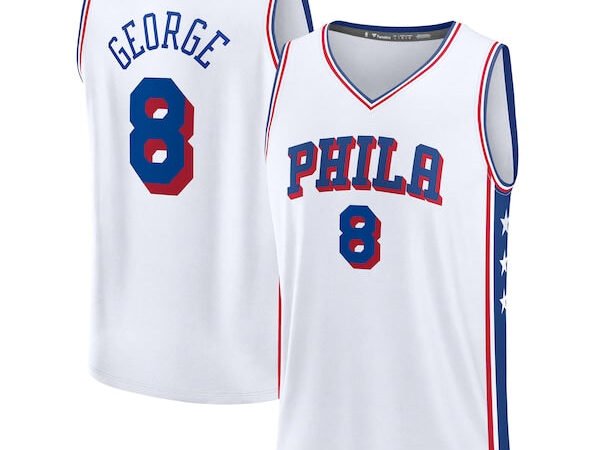 Paul George Philadelphia 76ers Youth Fast Break Replica Player Jersey - Association Edition - White