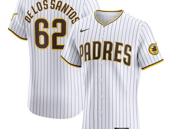 Enyel De Los Santos San Diego Padres Nike Home Elite Player Jersey - White
