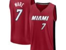 Kel'el Ware Miami Heat  Youth Fast Break Player Jersey - Statement Edition - Red