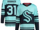 Philipp Grubauer Seattle Kraken adidas Reverse Retro 2.0 Authentic Player Jersey - Teal