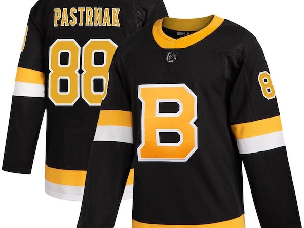 David Pastrnak Boston Bruins adidas Alternate Authentic Player Jersey - Black