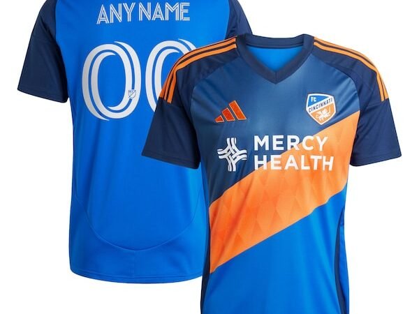 FC Cincinnati adidas 2025 Orange and Blue Legacy Kit Replica Custom Jersey - Blue