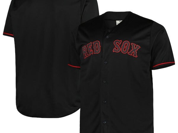 Boston Red Sox Big & Tall Pop Fashion Jersey - Black