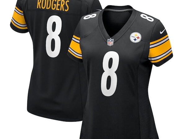 Aaron Rodgers Pittsburgh Steelers Nike Women's Game Jersey - Black