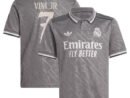 Vini Jr. Los Merengues adidas Originals Youth 2024/25 Third Replica Player Jersey - Charcoal