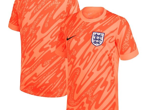 England National Team Nike Youth 2024 Goalkeeper Replica Stadium Jersey - Orange