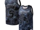Vince Carter Toronto Raptors Hardwood Classics 1998/99 Tie-Dye Swingman Jersey - Black
