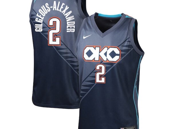 Shai Gilgeous-Alexander Oklahoma City Thunder Nike Youth 2025/26 City Edition Swingman Jersey - Navy