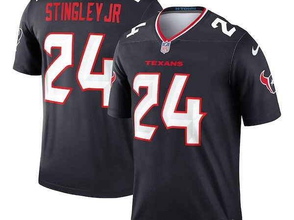 Derek Stingley Jr. Houston Texans Nike Team Legend Player Performance Top - Navy