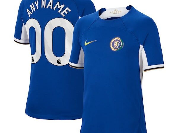 Chelsea Nike Youth 2023/24 Home Stadium Replica Custom Jersey - Blue