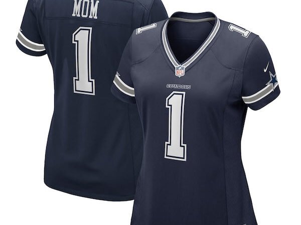 Number 1 Mom Dallas Cowboys Nike Women's Game Jersey - Navy
