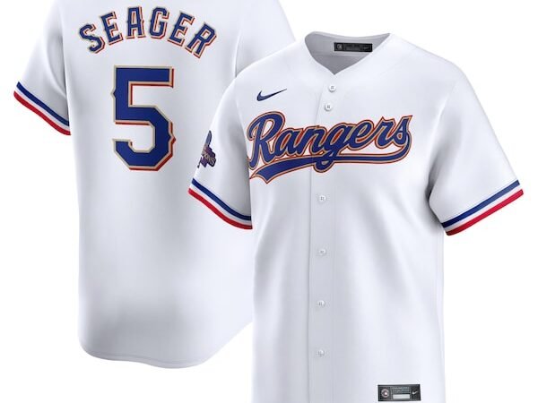 Corey Seager Texas Rangers Nike 2024 Gold Collection Limited Player Jersey – White