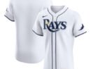 Tampa Bay Rays Nike Home Elite Jersey - White/Light Blue