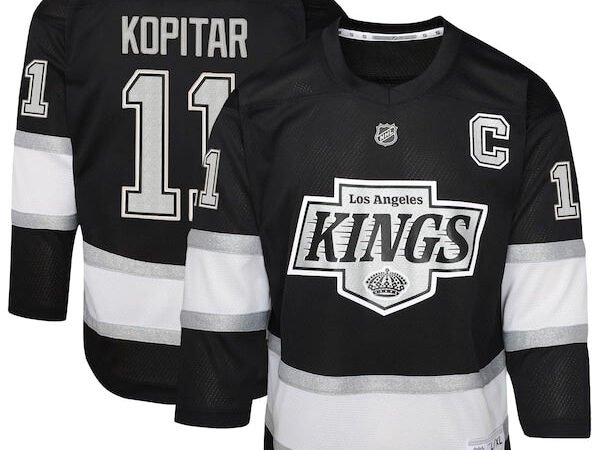 Anze Kopitar Los Angeles Kings Youth Replica Player Jersey - Black