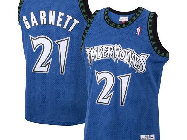 Kevin Garnett Minnesota Timberwolves  Big & Tall 2003/04 Hardwood Classics Swingman Jersey - Blue