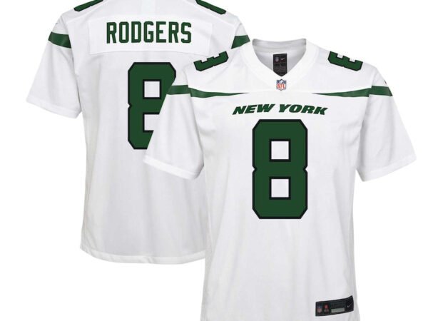 Aaron Rodgers New York Jets Nike Youth Game Jersey - White