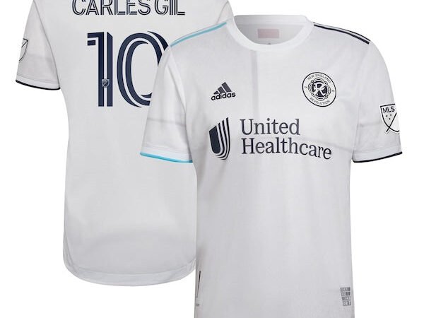 Carles Gil New England Revolution adidas 2022 Secondary Authentic Player Jersey - White