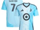 Jeong Sang-bin Minnesota United FC adidas 2025 CONVERGENCE Replica Player Jersey - Blue