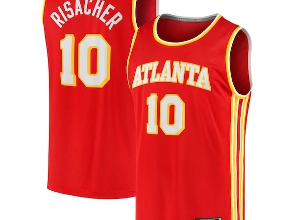 Zaccharie Risacher Atlanta Hawks  Youth 2024 NBA Draft Fast Break Player Jersey - Icon Edition - Red