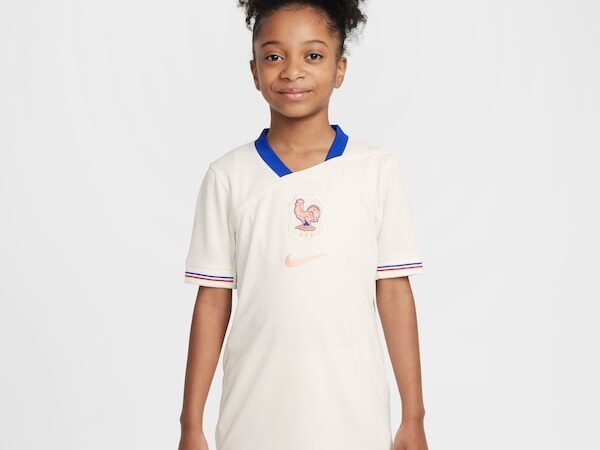 France National Team Nike Youth 2025/26 Away Replica Jersey - Cream