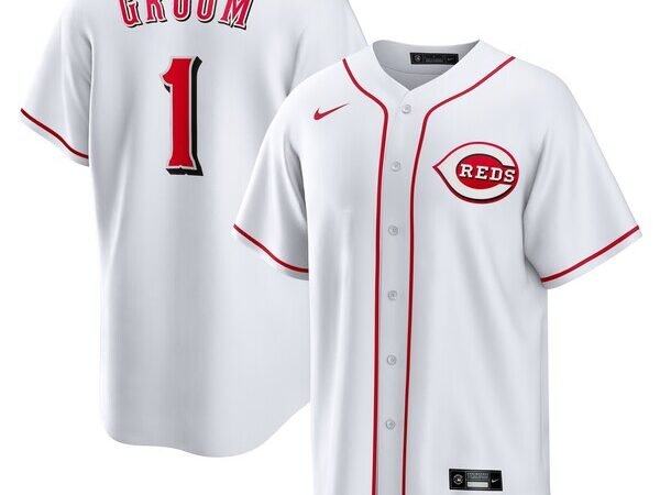 Cincinnati Reds Nike #1 Groom Home Replica Jersey - White