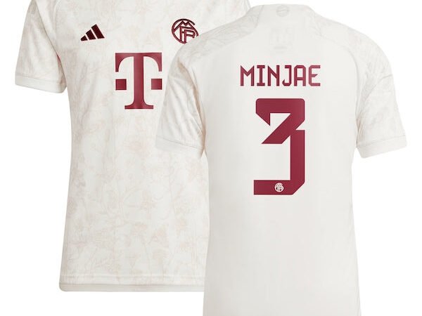 Kim Min-jae Bayern Munich adidas 2023/24 Third Replica Jersey - White