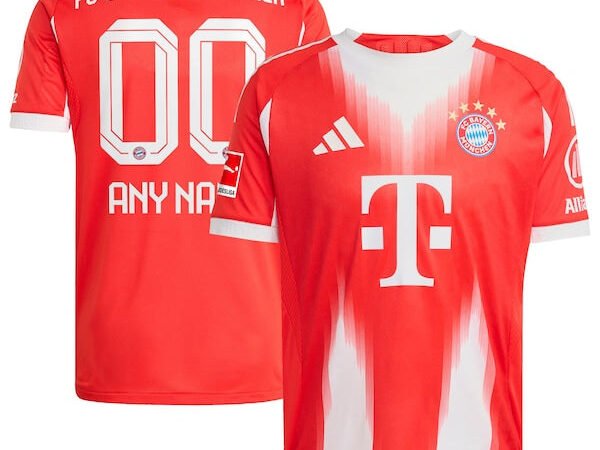 Bayern Munich adidas 2025/26 Home Authentic Custom Jersey - Red