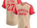 Jose Altuve American League Nike 2024 MLB All-Star Game Elite Player Jersey - Cream