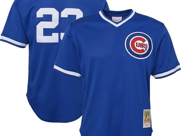 Ryne Sandberg Chicago Cubs Youth Cooperstown Collection Mesh Batting Practice Jersey - Royal