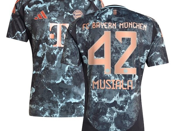 Jamal Musiala Bayern Munich adidas 2024/25 Away Replica Player Jersey - Black