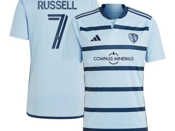 Johnny Russell Sporting Kansas City adidas 2024 Hoops 4.0 Replica Player Jersey - Light Blue