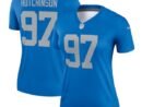 Aidan Hutchinson Detroit Lions Nike Women's Alternate Legend Player Performance Top - Blue
