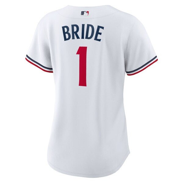 Minnesota Twins Nike Women's #1 Bride Home Replica Jersey - White