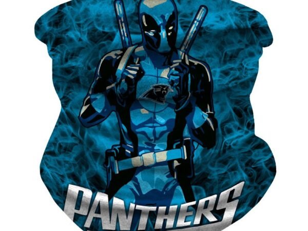 CAROLINA PANTHERS & DEADPOOL FACE MASK BANDANAS