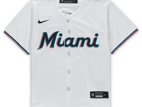 Miami Marlins Preschool Home Replica Jersey - White