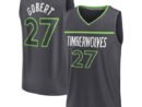Rudy Gobert Minnesota Timberwolves  Fast Break Replica Player Jersey - Statement Edition - Black