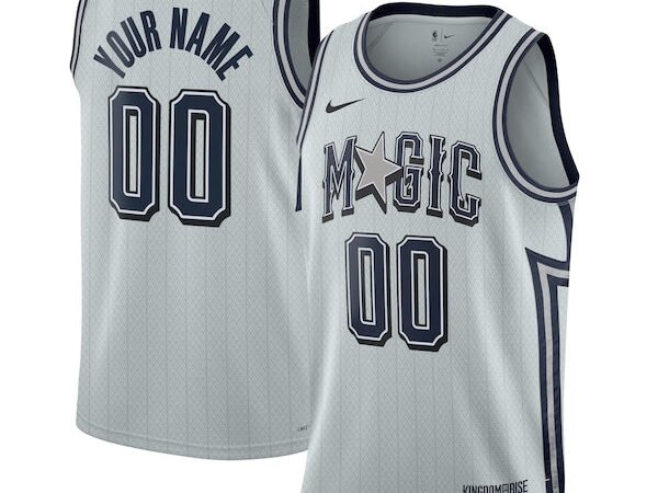 Orlando Magic Nike Unisex 2024/25 Custom Swingman Jersey - City Edition - Silver