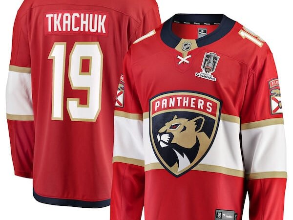 Matthew Tkachuk Florida Panthers  2025 Stanley Cup Champions Breakaway Jersey - Red