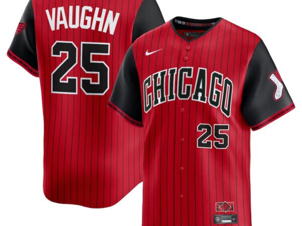 Andrew Vaughn Chicago White Sox Nike 2025 City Connect Limited Player Jersey - Red/Black
