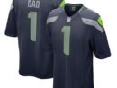 Number 1 Dad Seattle Seahawks Nike Game Jersey - College Navy